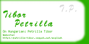 tibor petrilla business card